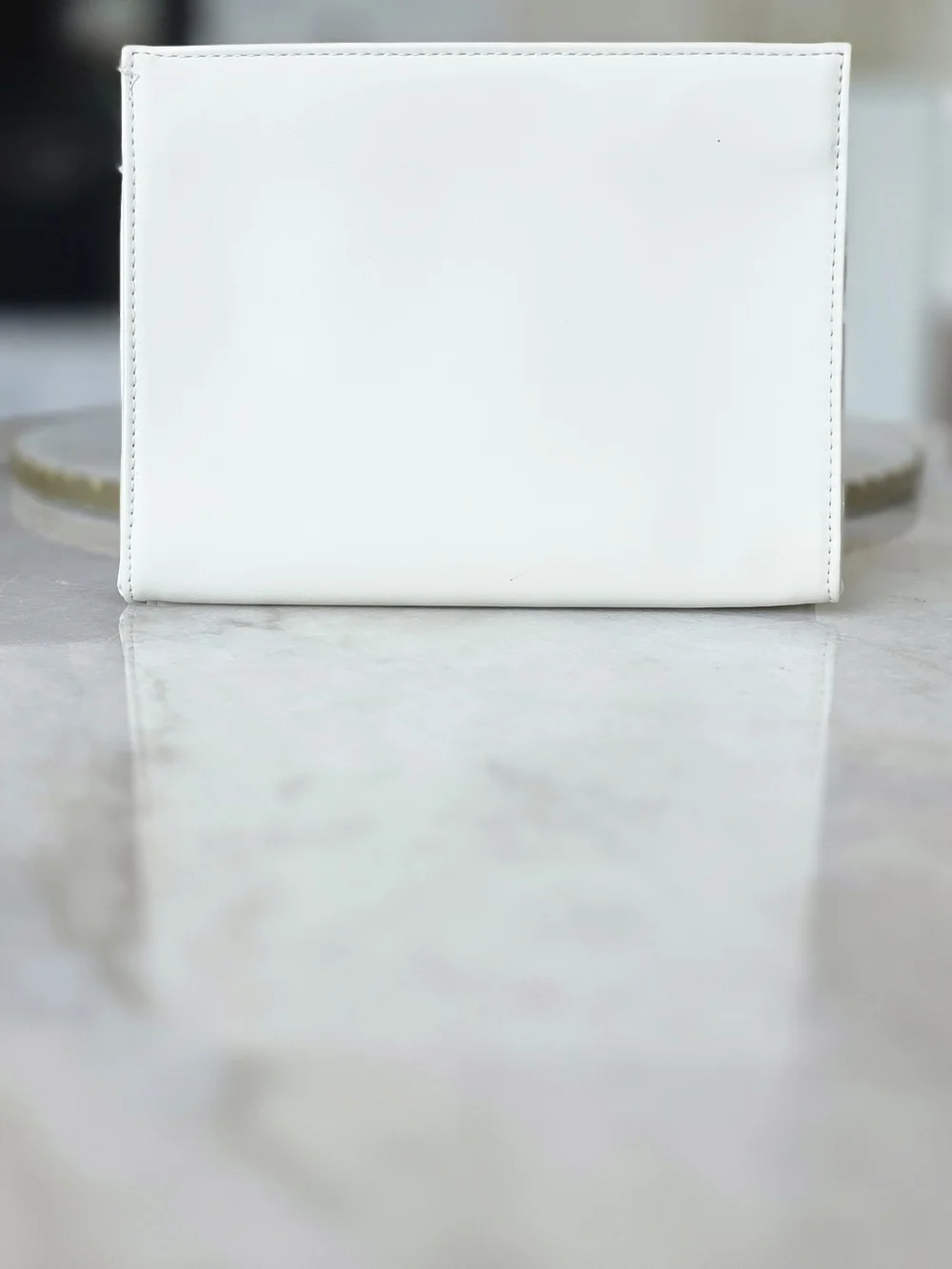 YSL Beaute Yves Saint Laurent Beauty White Flat Cosmetic Pouch